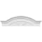Ekena Millwork Segment Arch W/ Flankers 3 Spoke Architectural Grade PVC Pediment, 34"W x 9-1/2"H x 2-1/2"P PEDPS034X095SGF03 - alternate 5